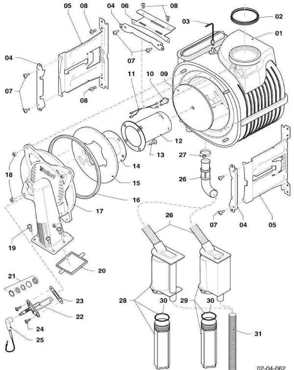 Exploded Diagram for BURNER