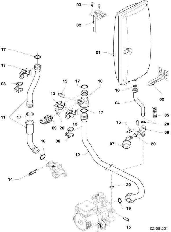 Exploded Diagram for HYDRAULIC PARTS