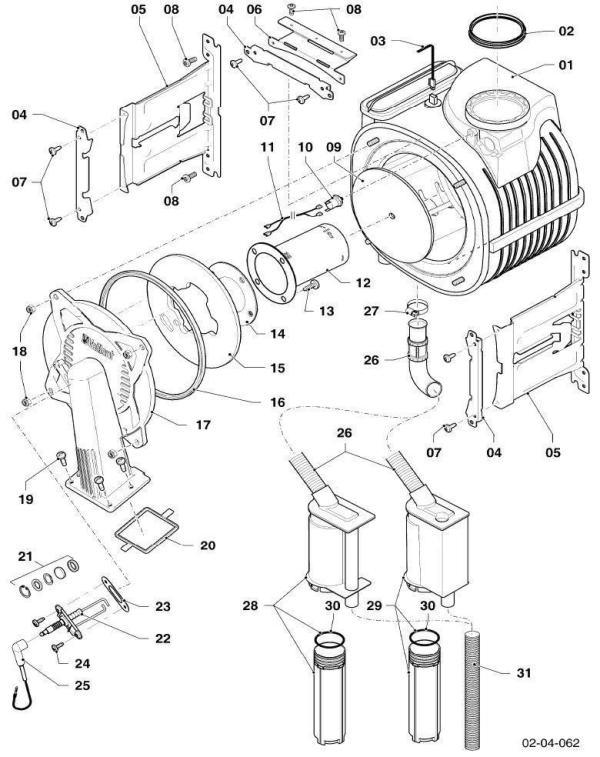 Exploded Diagram for BURNER