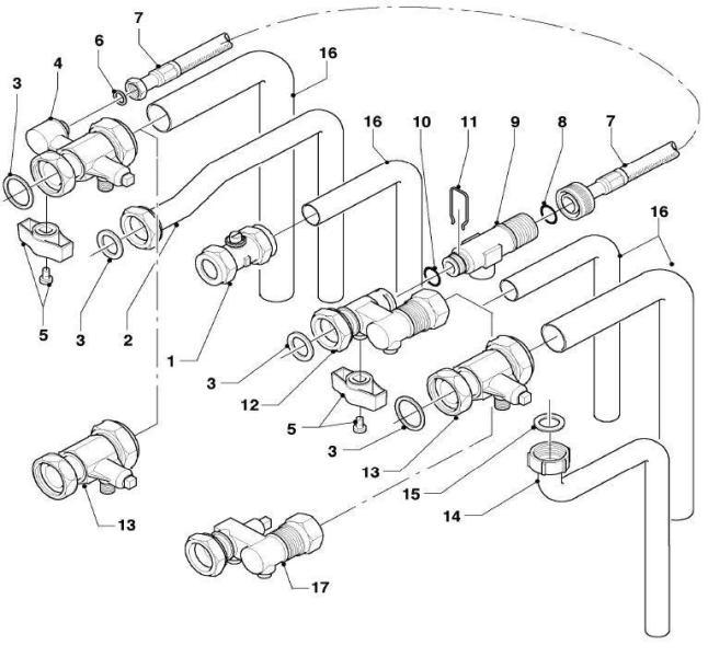 Exploded Diagram for CONNECTION PARTS