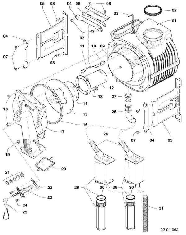 Exploded Diagram for BURNER