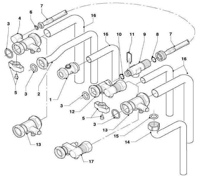Exploded Diagram for CONNECTION PARTS