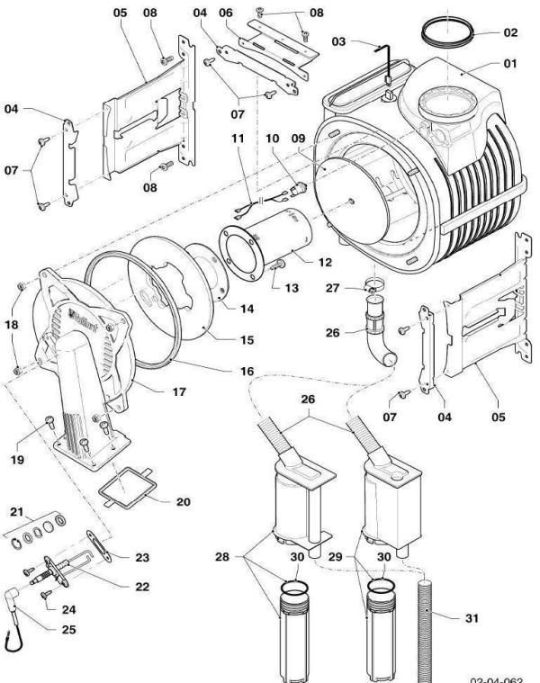 Exploded Diagram for BURNER