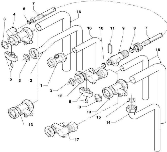 Exploded Diagram for CONNECTION PARTS