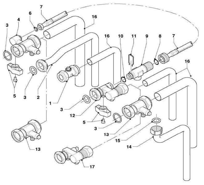 Exploded Diagram for CONNECTION PARTS