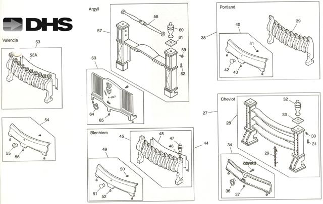 Exploded Diagram for CASTINGS