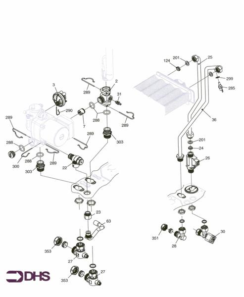 Exploded Diagram for WATER ASSY