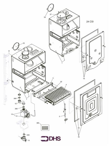 Exploded Diagram for BURNER ASSY