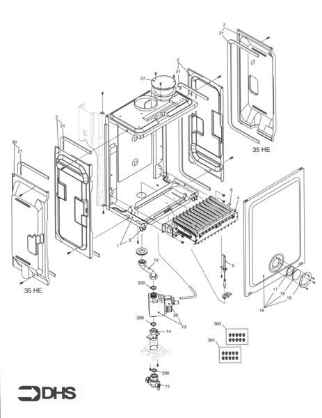 Exploded Diagram for BURNER ASSY