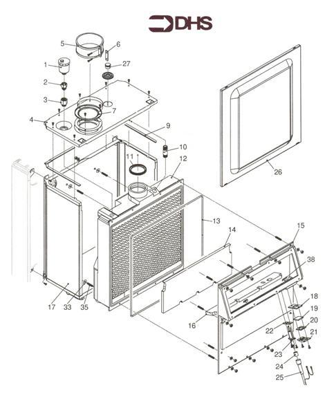 Exploded Diagram for HEAT EXCHANGER