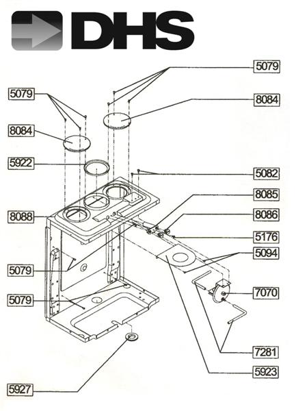 Exploded Diagram for SEALED CASE