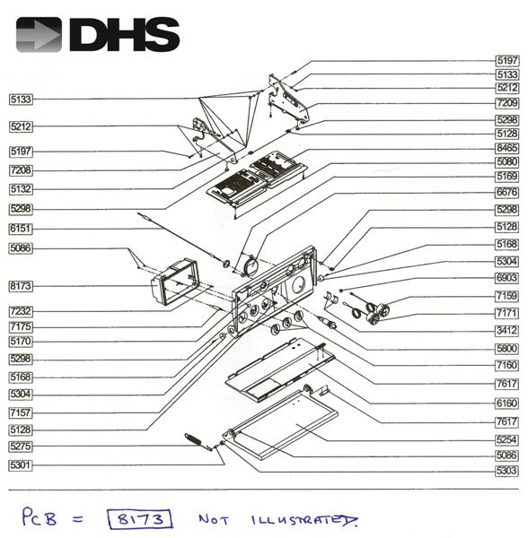 Exploded Diagram for FRONT PANEL.