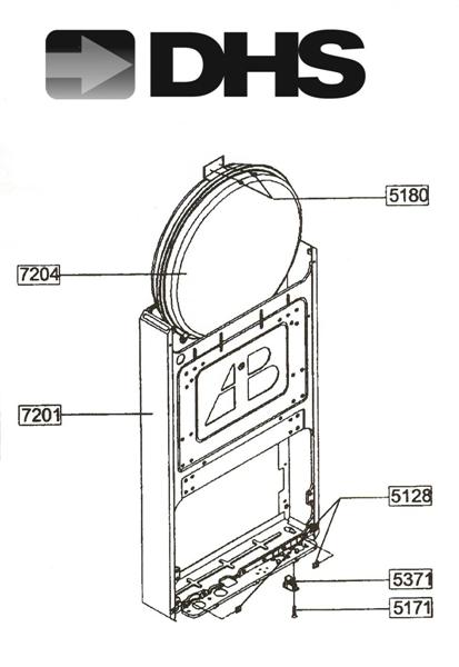 Exploded Diagram for MAIN FRAME & EXPANSION VESSEL.