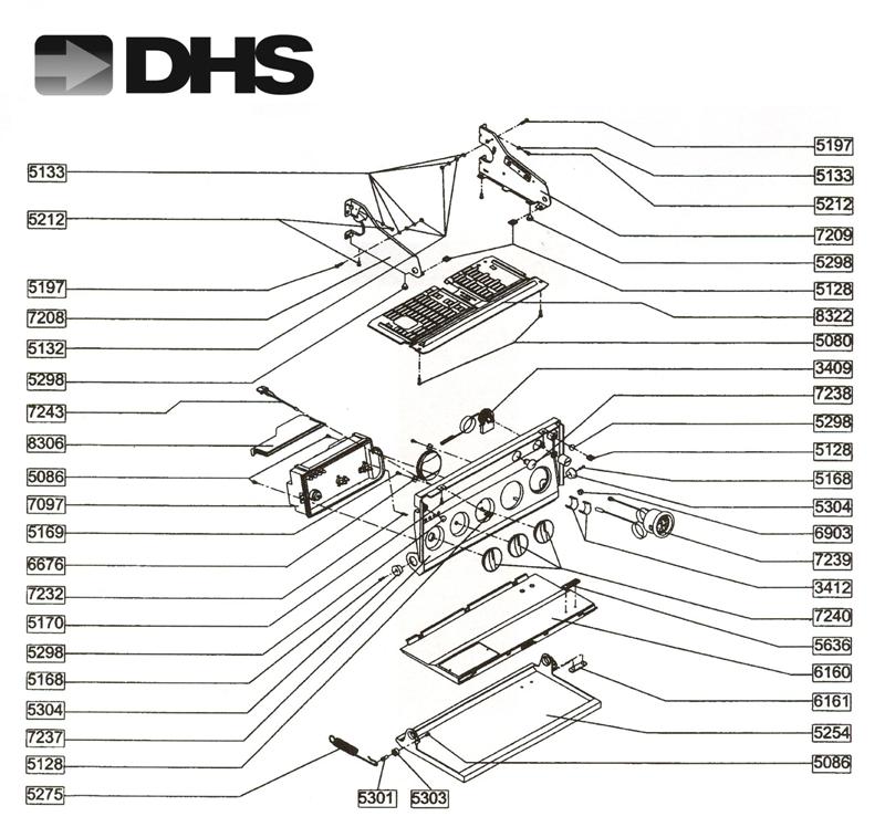 Exploded Diagram for FRONT PANEL.
