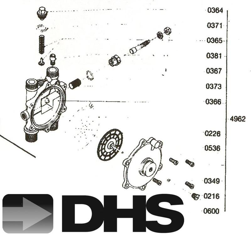 Exploded Diagram for DOMESTIC HOT WATER MANIFOLD.