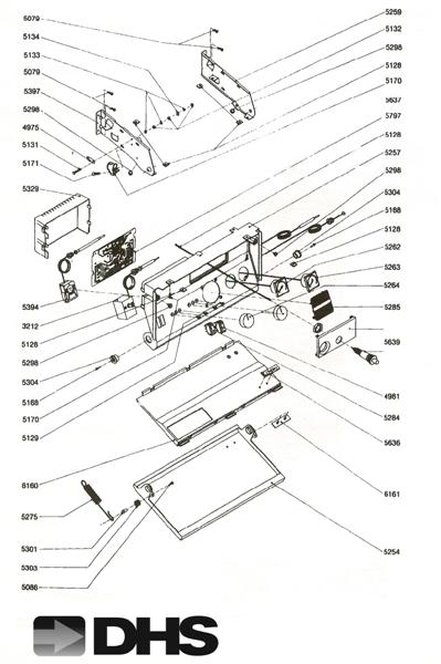 Exploded Diagram for FRONT PANEL.