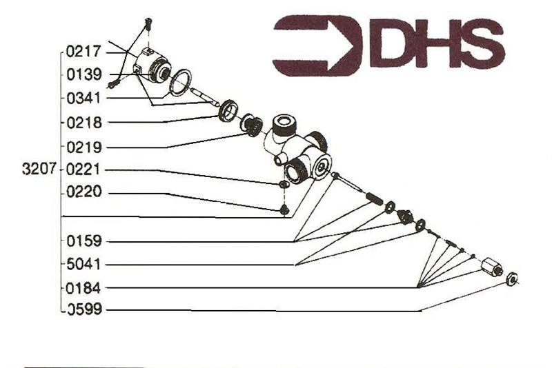 Exploded Diagram for 3 PORT DIVERTER VALVE