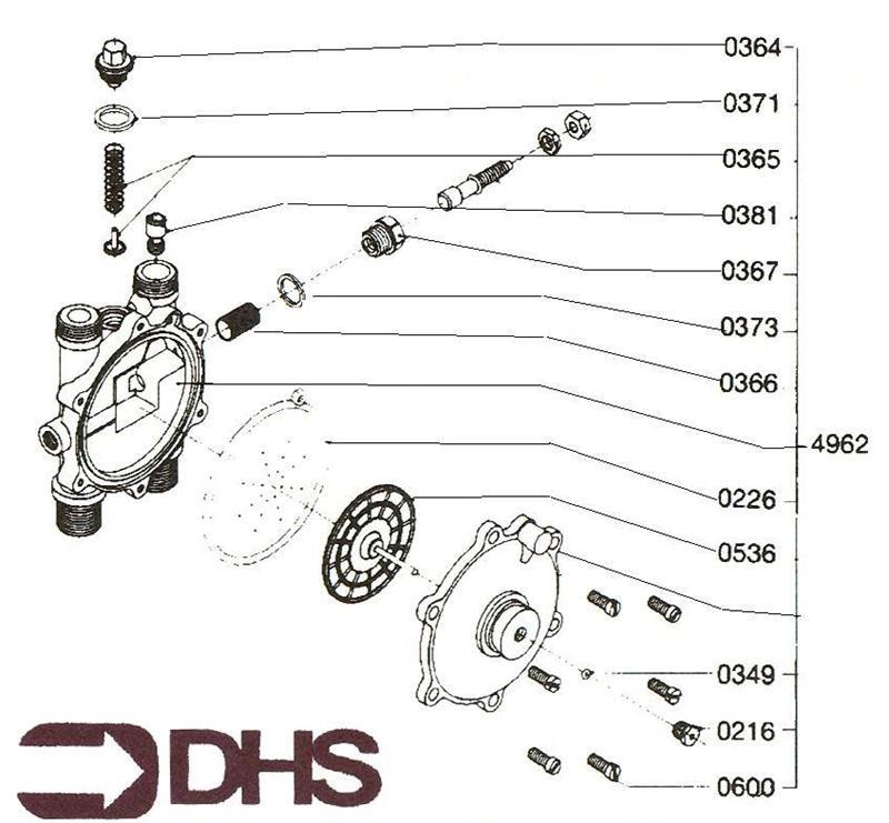 Exploded Diagram for DOMESTIC HOT WATER MANIFOLD
