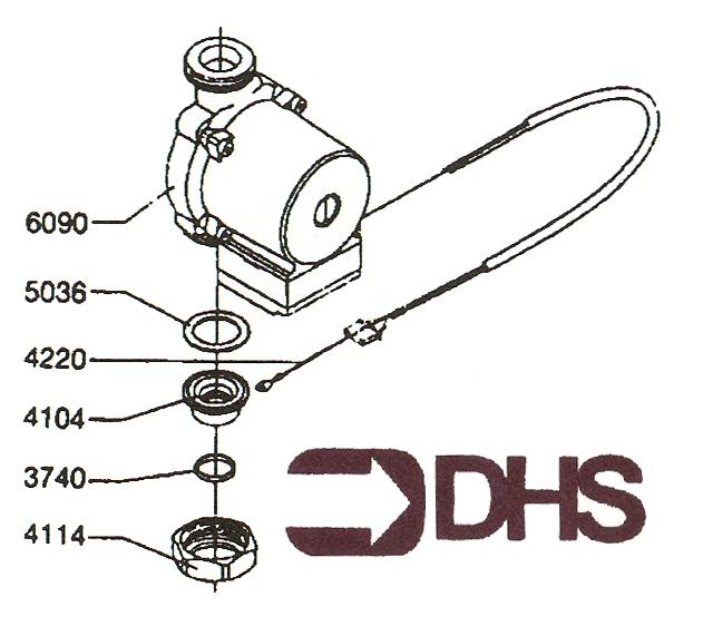Exploded Diagram for CIRCULATION PUMP 15-50