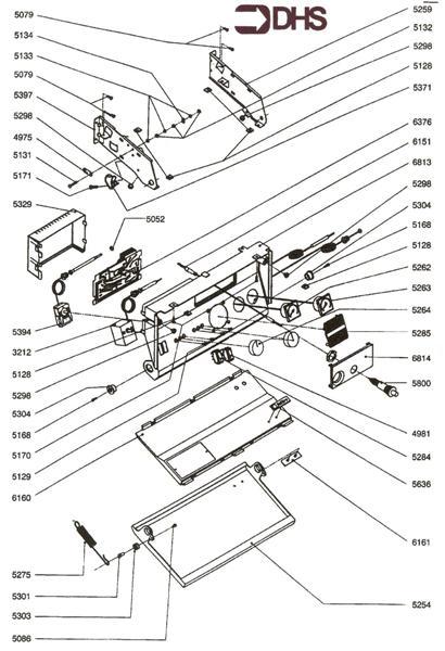 Exploded Diagram for FRONT PANEL