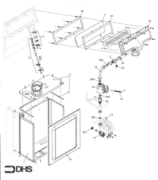 Exploded Diagram for BURNER ASSY