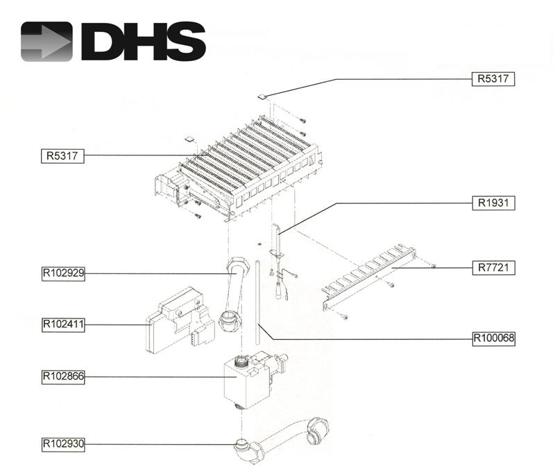 Exploded Diagram for GAS ASSEMBLY