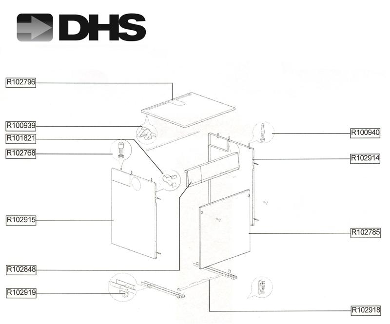 Exploded Diagram for OUTER CASING