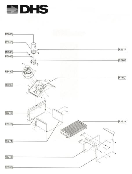 Exploded Diagram for COMBUSTION CHAMBER