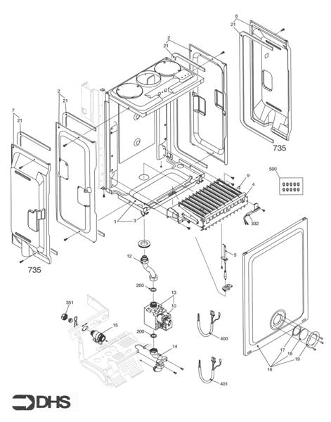 Exploded Diagram for BURNER ASSY