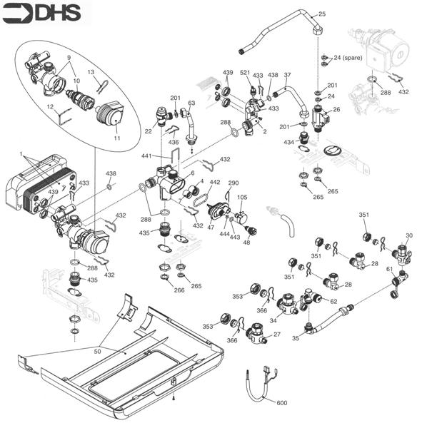 Exploded Diagram for HYDRAULIC COMP 1