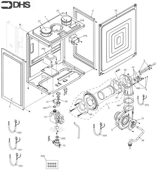 Exploded Diagram for BURNER