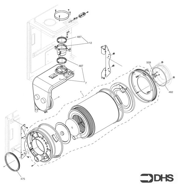 Exploded Diagram for COMBUSTION COMP
