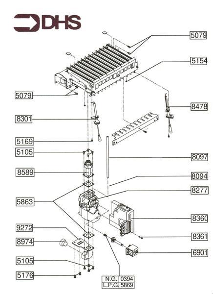 Exploded Diagram for GAS ASSEMBLY
