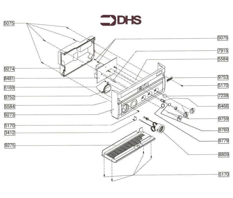 Exploded Diagram for FRONT PANEL