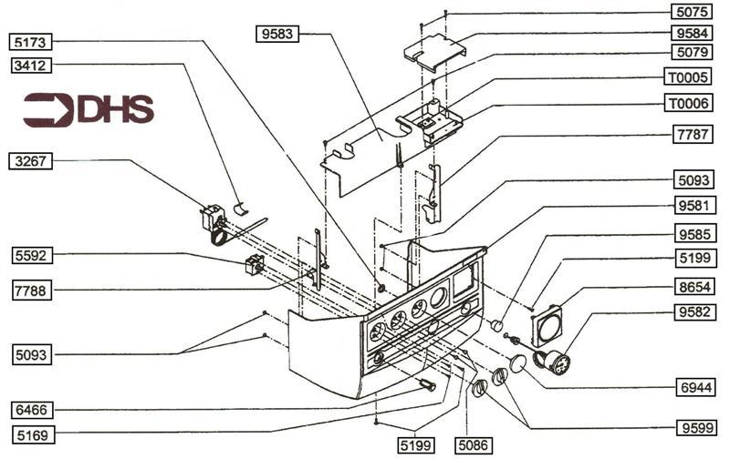Exploded Diagram for CONTROLS COVER