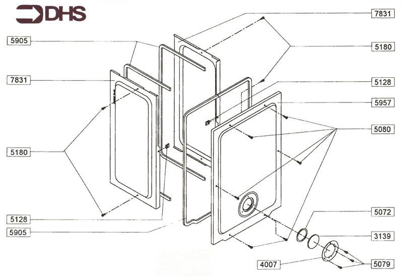 Exploded Diagram for COMBUSTION CHAMBER