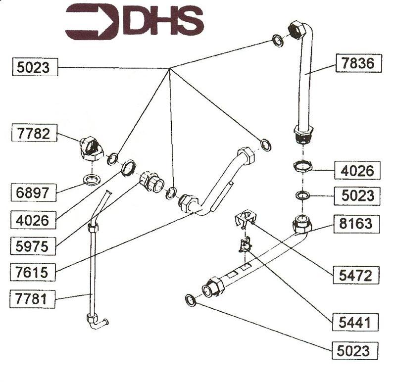 Exploded Diagram for PIPEWORK ASSY