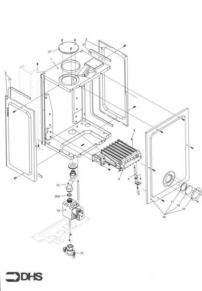 Exploded Diagram for BURNER ASSY