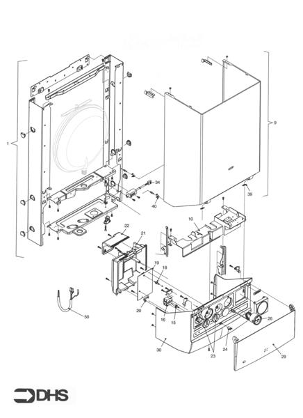 Exploded Diagram for FRAME, FRONT PANEL, CASE