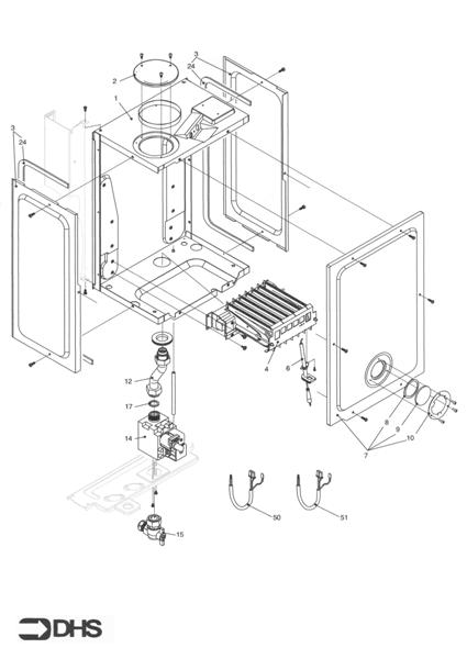 Exploded Diagram for BURNER ASSY