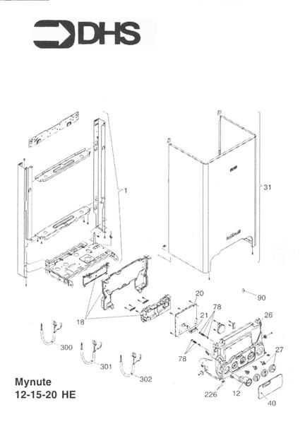 Exploded Diagram for CASING - PANEL COVER