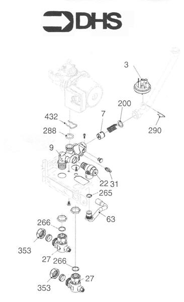 Exploded Diagram for WATER ASSY