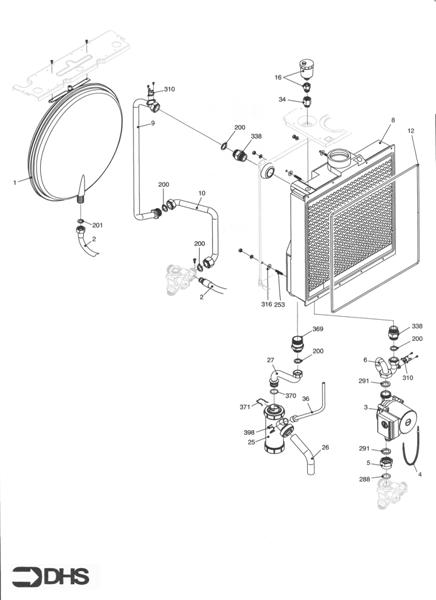 Exploded Diagram for EXPANSION - PUMP - HEAT EXCHAN