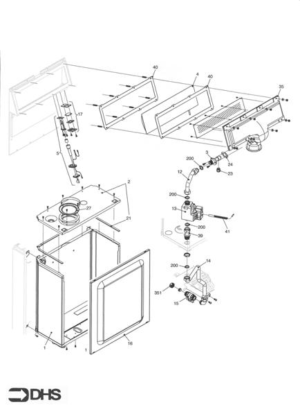 Exploded Diagram for BURNER ASSY
