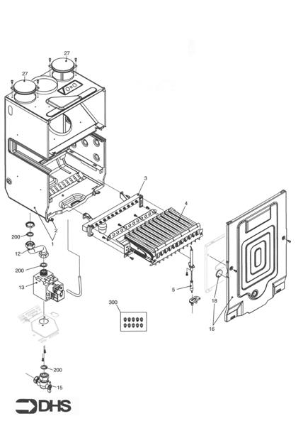 Exploded Diagram for BURNER ASSY