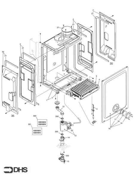 Exploded Diagram for BURNER ASSY