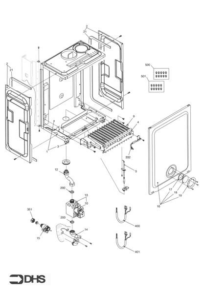 Exploded Diagram for BURNER ASSY