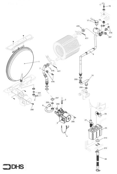 Exploded Diagram for EXPANSION - PUMP - HEAT EXCHAN