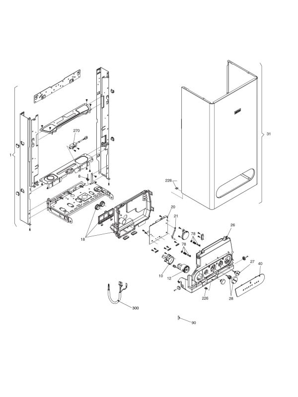 Exploded Diagram for ELECTRIC/CASE COMPONENTS