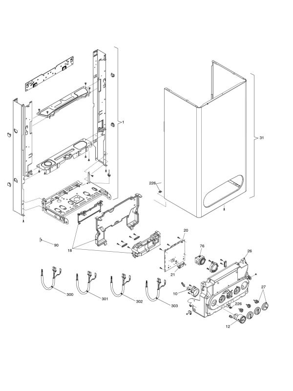 Exploded Diagram for ELECTRIC/CASE COMPONENTS